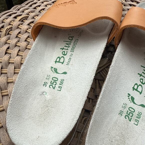 Betula by Birkenstock Tan Slide Sandals US 8 EU 39Women’s Comfort Shoes Brown - Picture 6 of 12